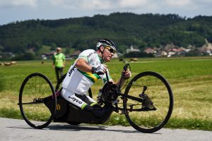 Handbike schnell in der Kurve